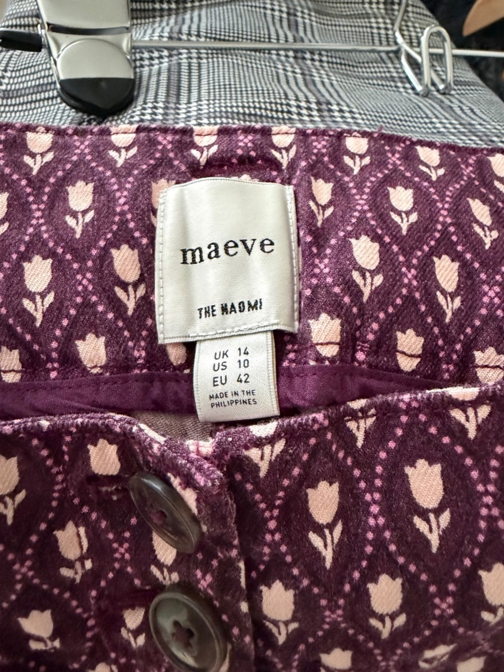 Anthropologie Maeve "the Naomi" floral print Pant NWT sz 10 - Picture 3 of 6